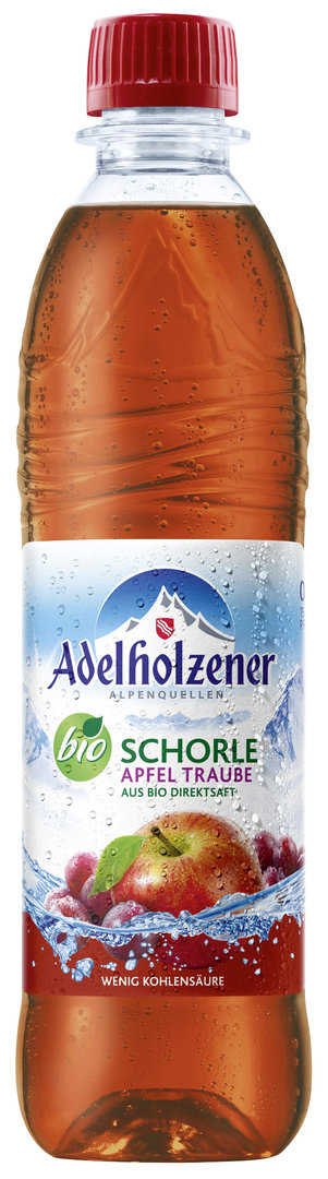 Adelh. BIO Apfel-Traubenschorle 12 x 0,5  PET