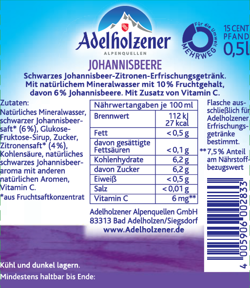 Adelh. Johannisbeere   12 x 0,5  PET