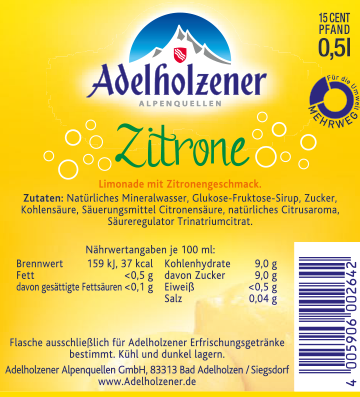 Adelh. Zitrone    12 x 0,5  PET
