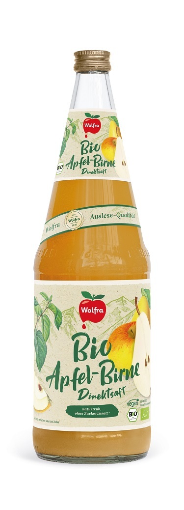 Wolfra BIO Apfel-Birne naturtrüb  6 x 1,0 Liter