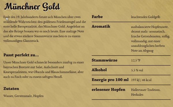 Hacker-Pschorr Münchner Gold 0,5