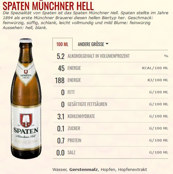 Spaten Münchner Hell 0,5