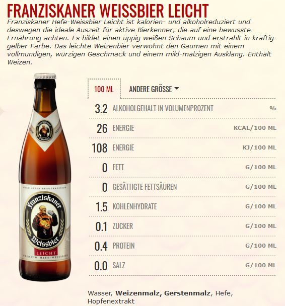 Franziskaner Weißbier Leicht  0,5