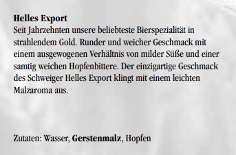 Schweiger Export Hell 20x0,5