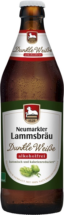 Lammsbräu BIO Weißbier dunkel alkoholfrei 10x0,5