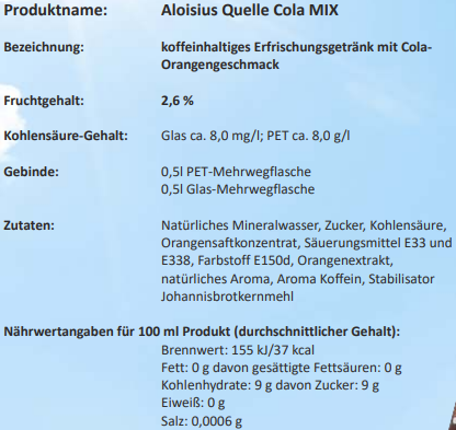 Bucher Aloisius Cola-Mix 20x0,5