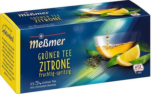 Messmer Grüner Tee  Zitrone 25 Btl.