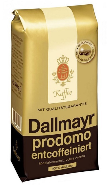 Dallmayr Prodomo entkoffeiniert 500g ganze Bohne