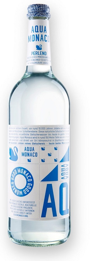 Aqua Monaco perlend blau 6 x 0,75